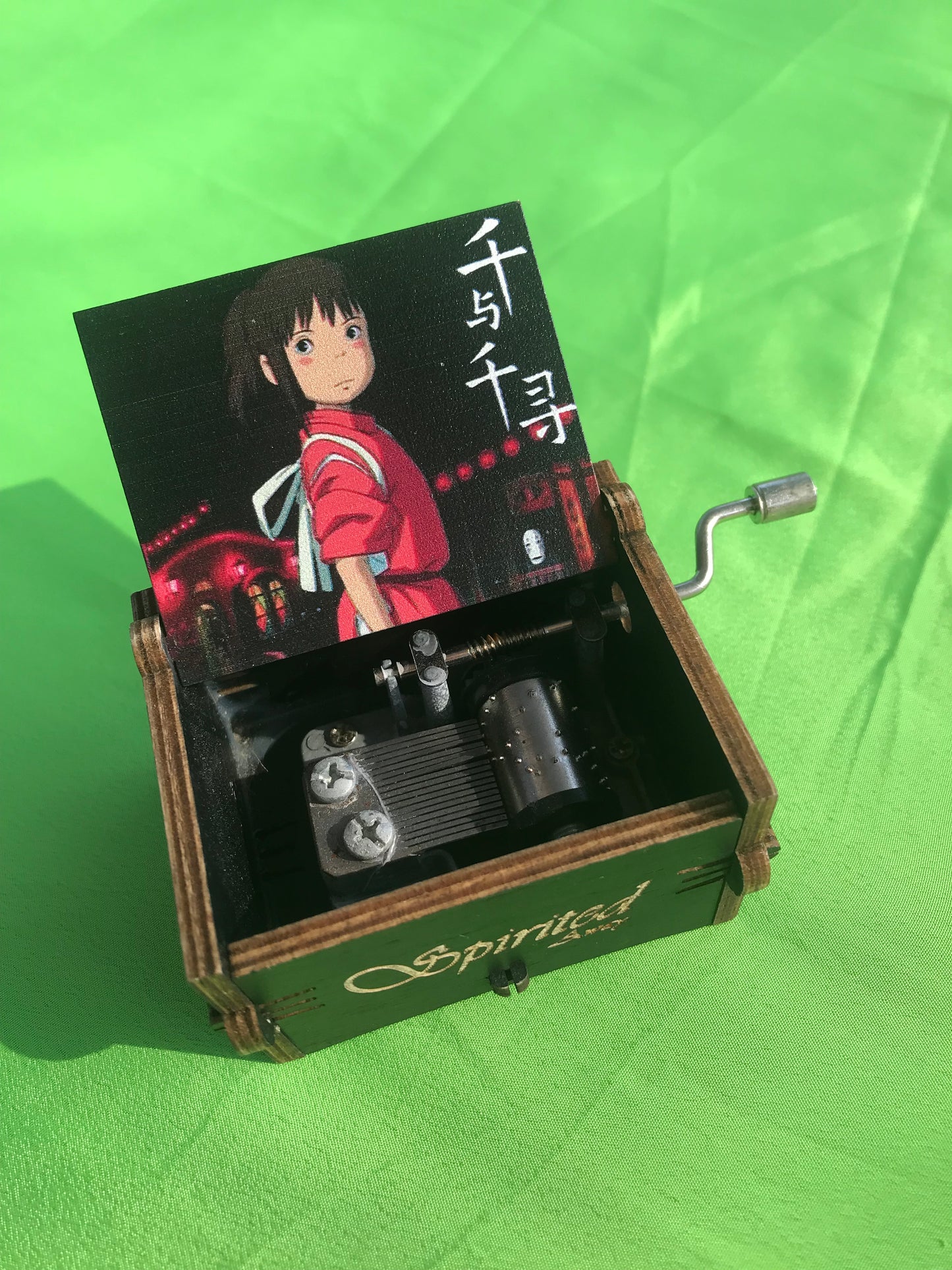 Spirited away chihiro anime wooden music box of the travel of chihiro