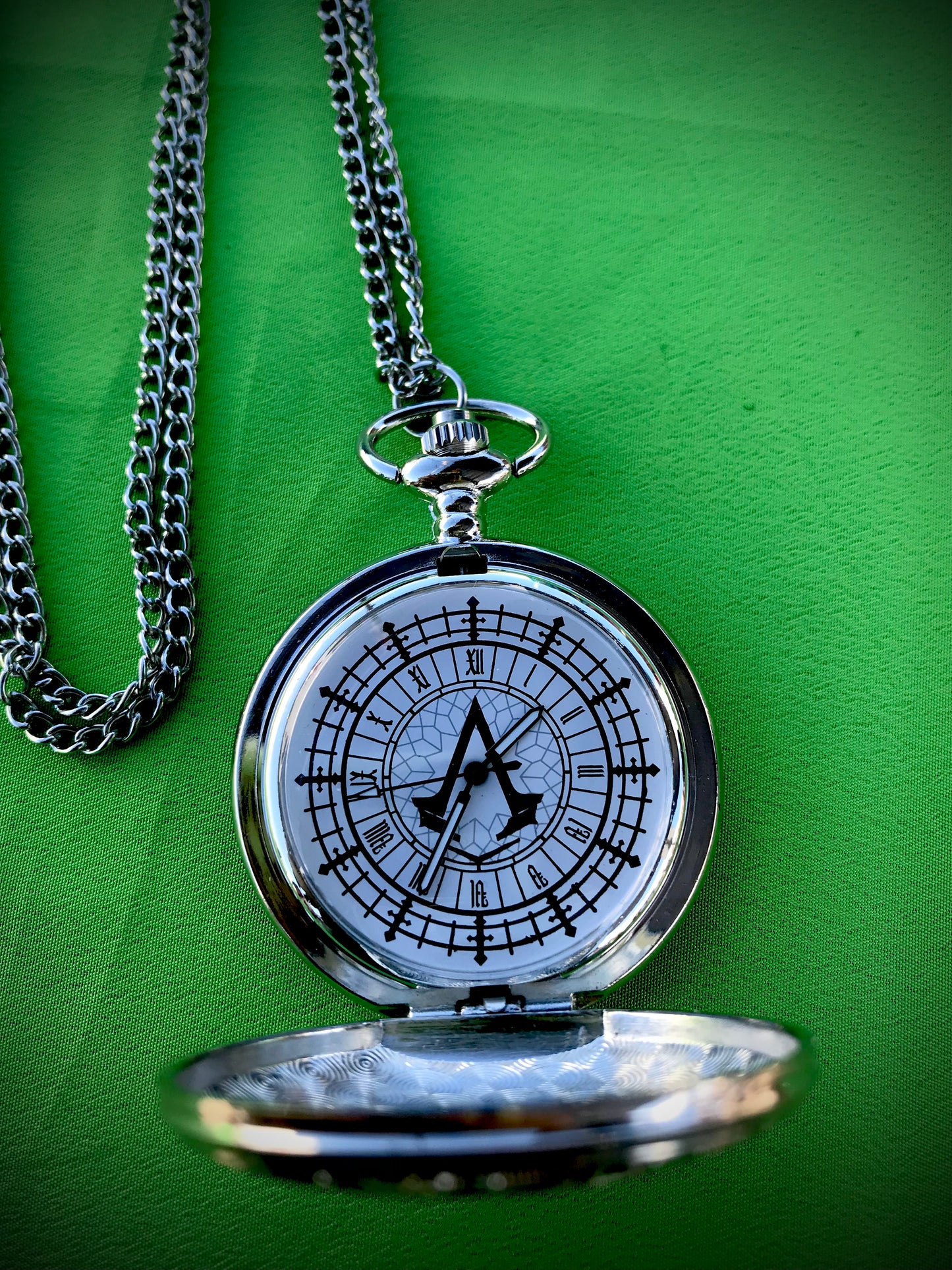 Assassin’s Creed Bronze Pocket Watch GAMING Themed necklace
