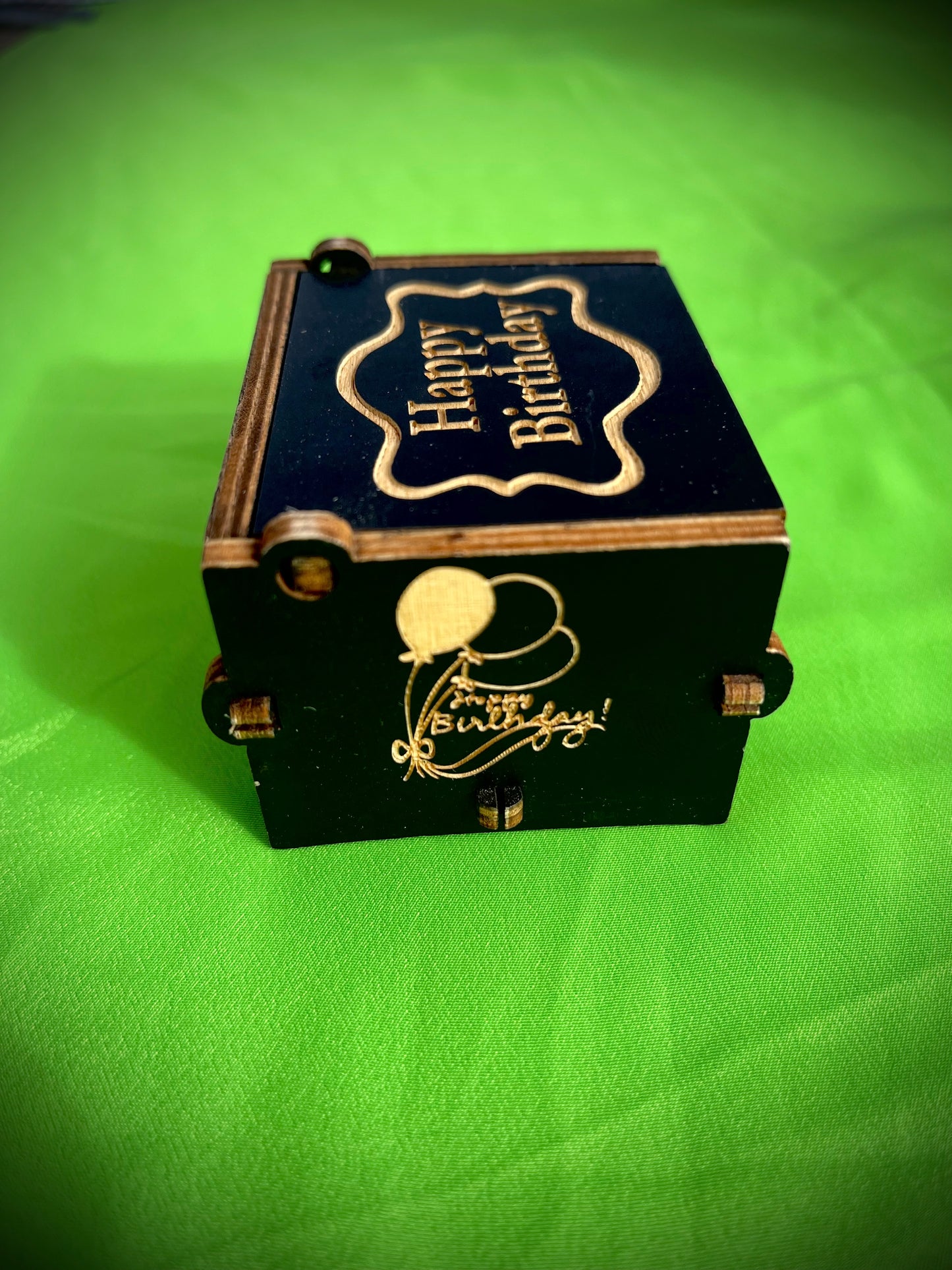 Birthday Harmony: The Wooden Music Box