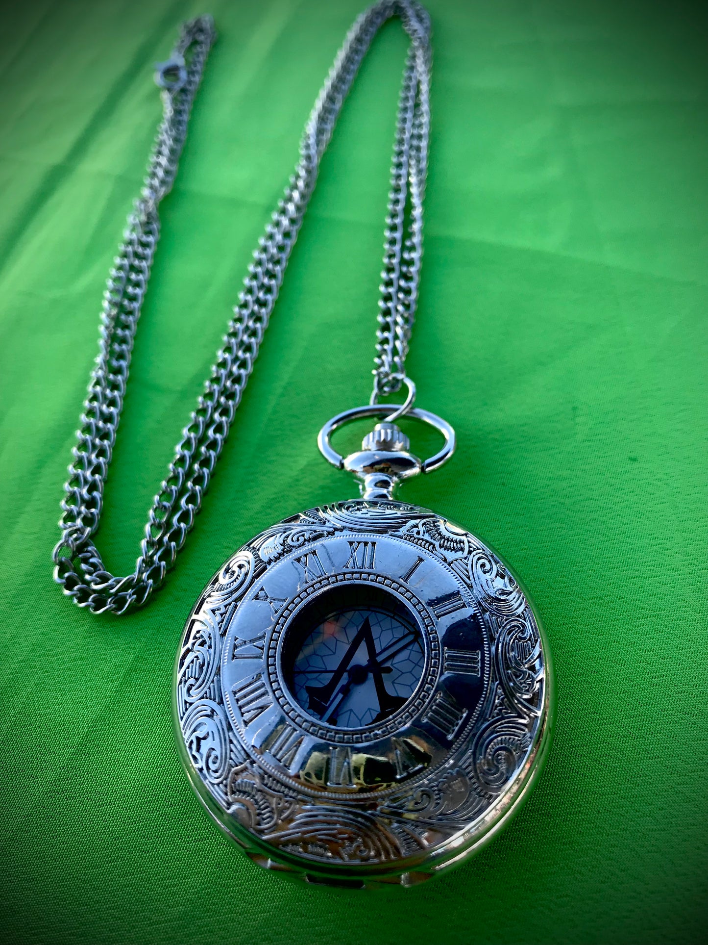 Assassin’s Creed Bronze Pocket Watch GAMING Themed necklace