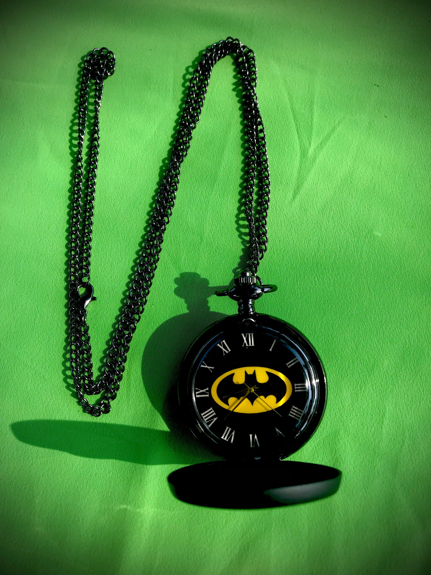 Batman Bronze Pocket Watch DC COMICS Themed necklace
