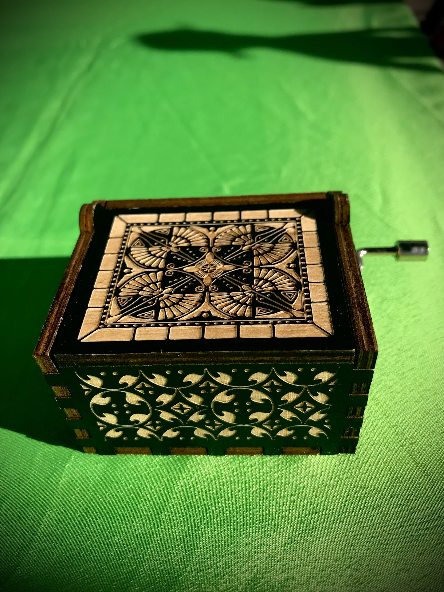 Castle in the sky anime wooden music box of the classic from Studio Ghibli