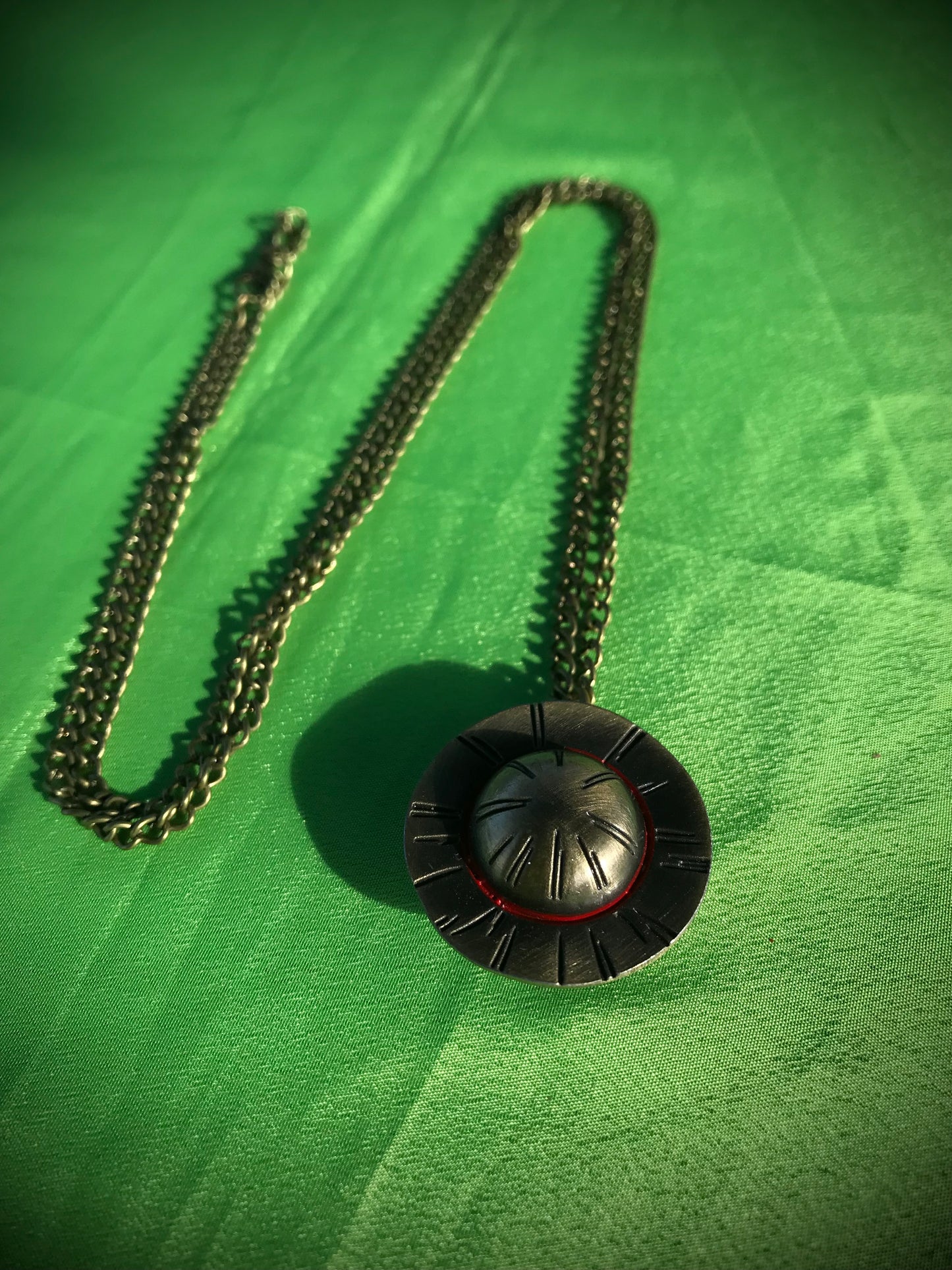 One Piece Luffy straw Hat Bronze Pocket Watch Anime Themed necklace