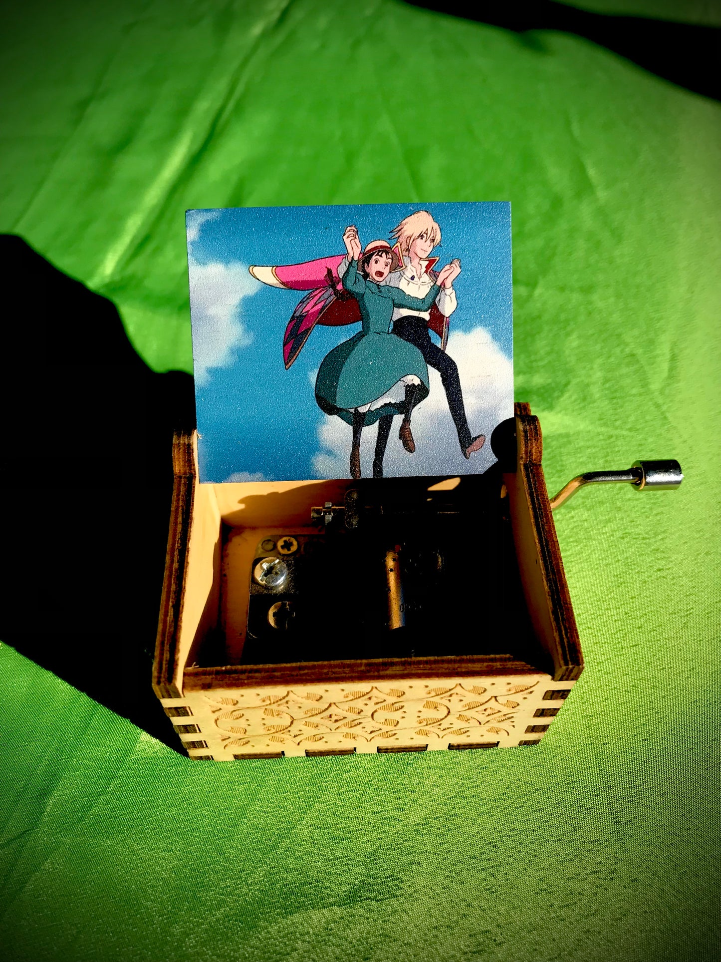Castle in the sky V2 anime wooden music box of the classic from Studio Ghibli