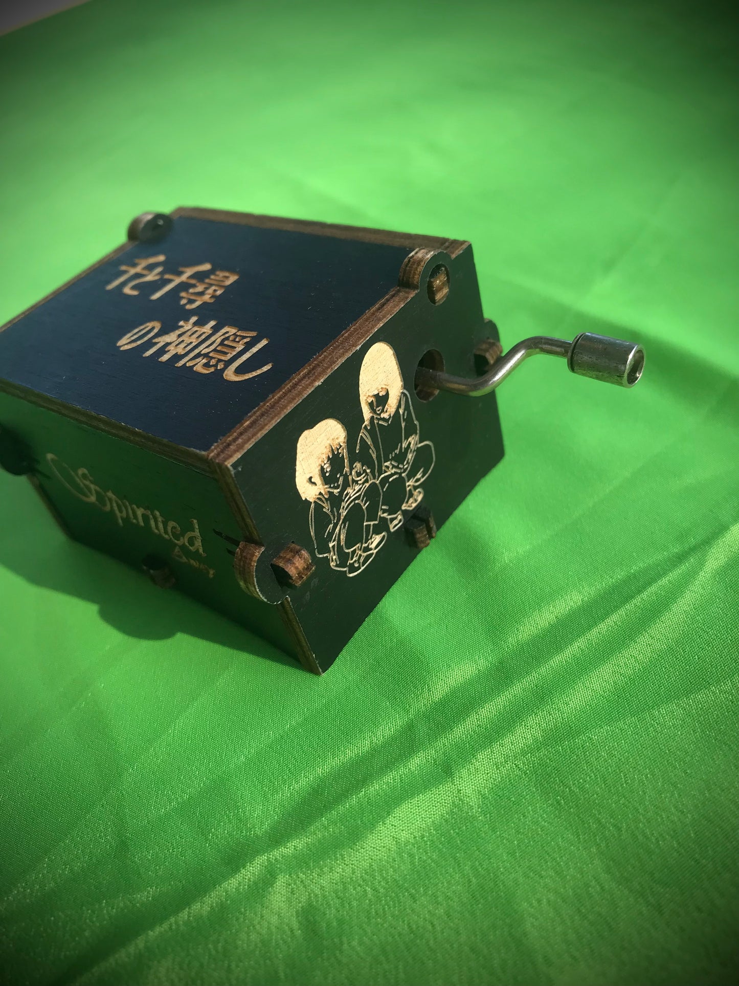 Spirited away chihiro anime wooden music box of the travel of chihiro