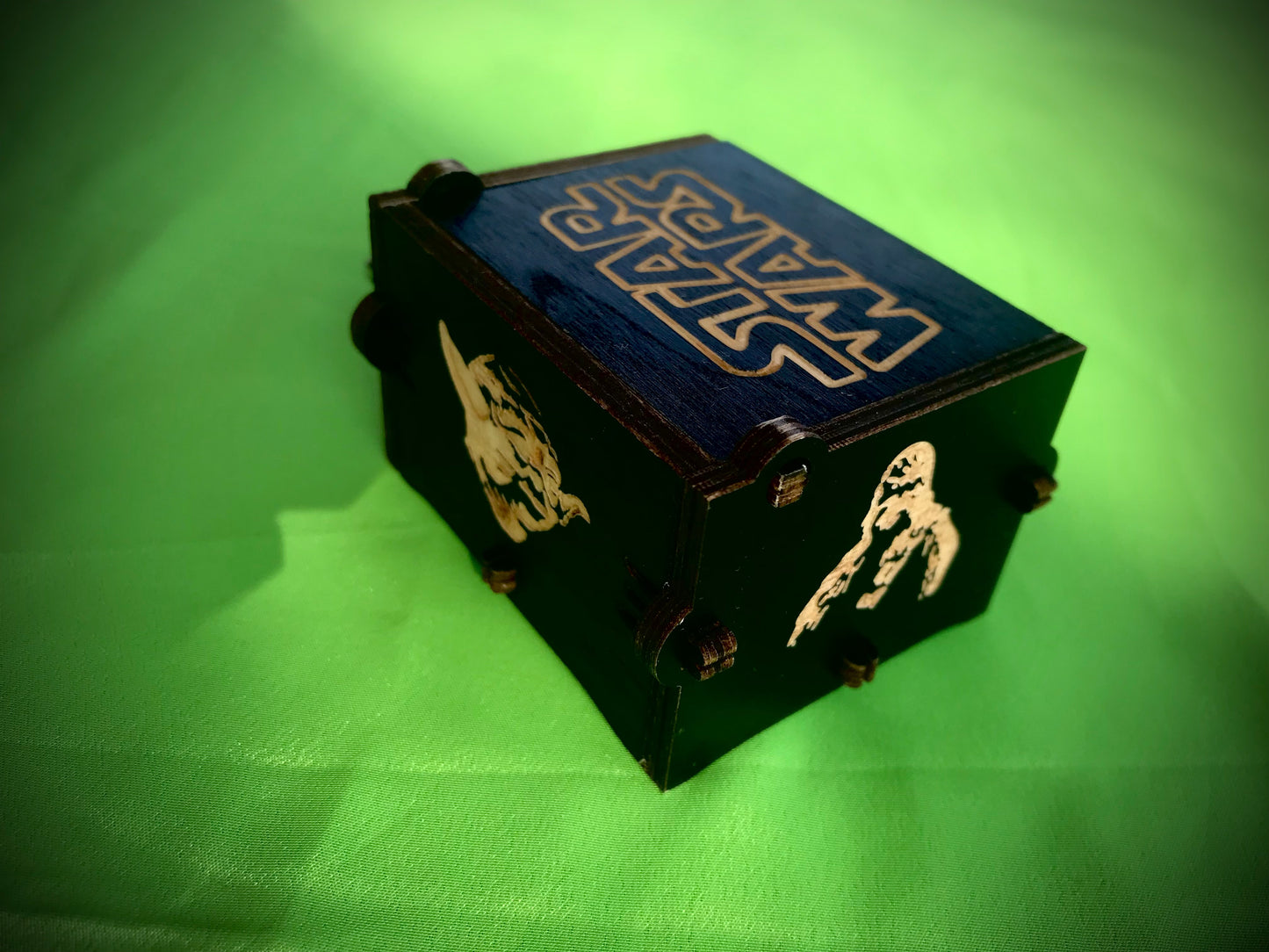 Star wars movie wooden music box of the film