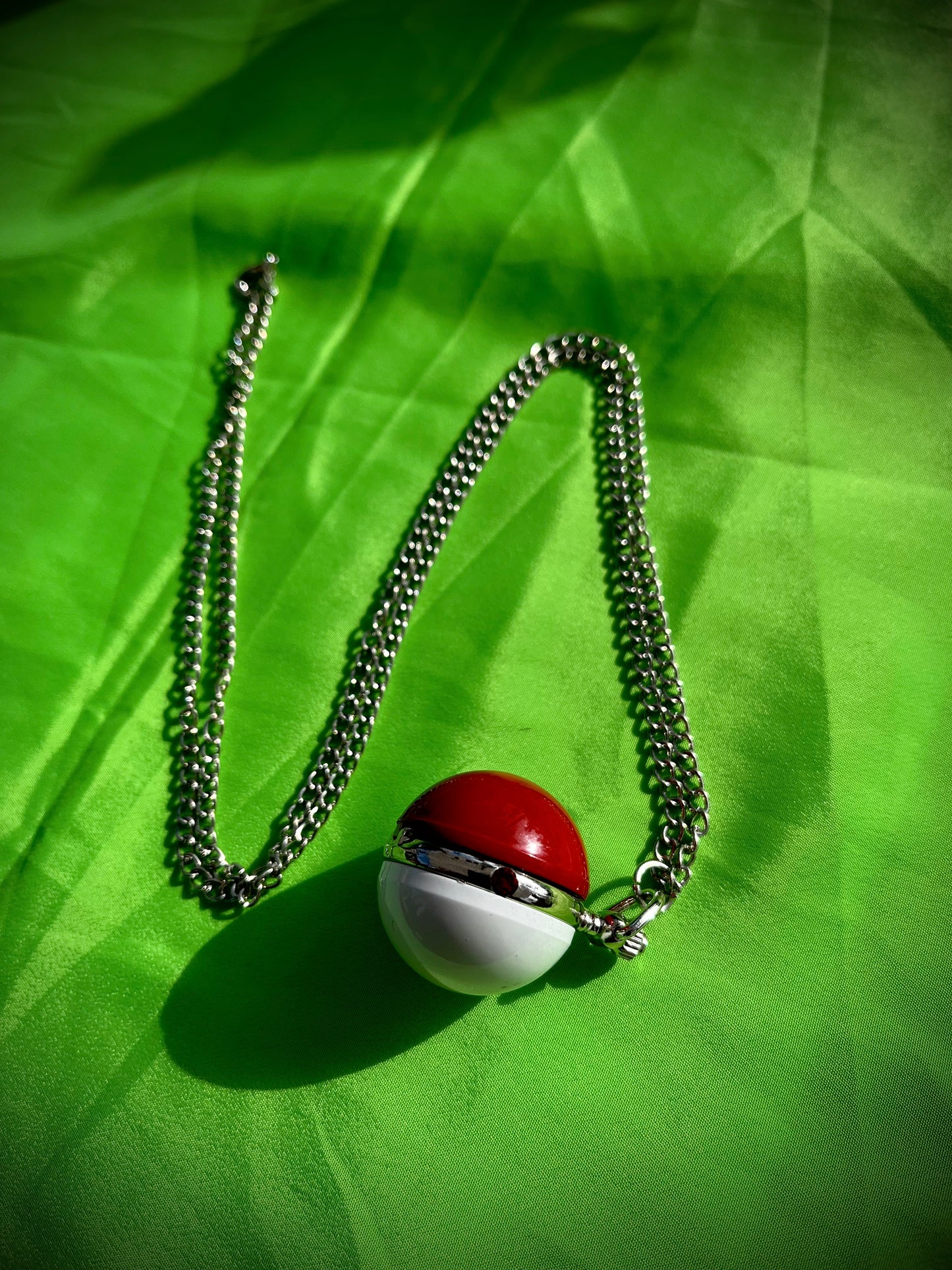 Pokeball Bronze Pocket Watch Pokemon Themed necklace
