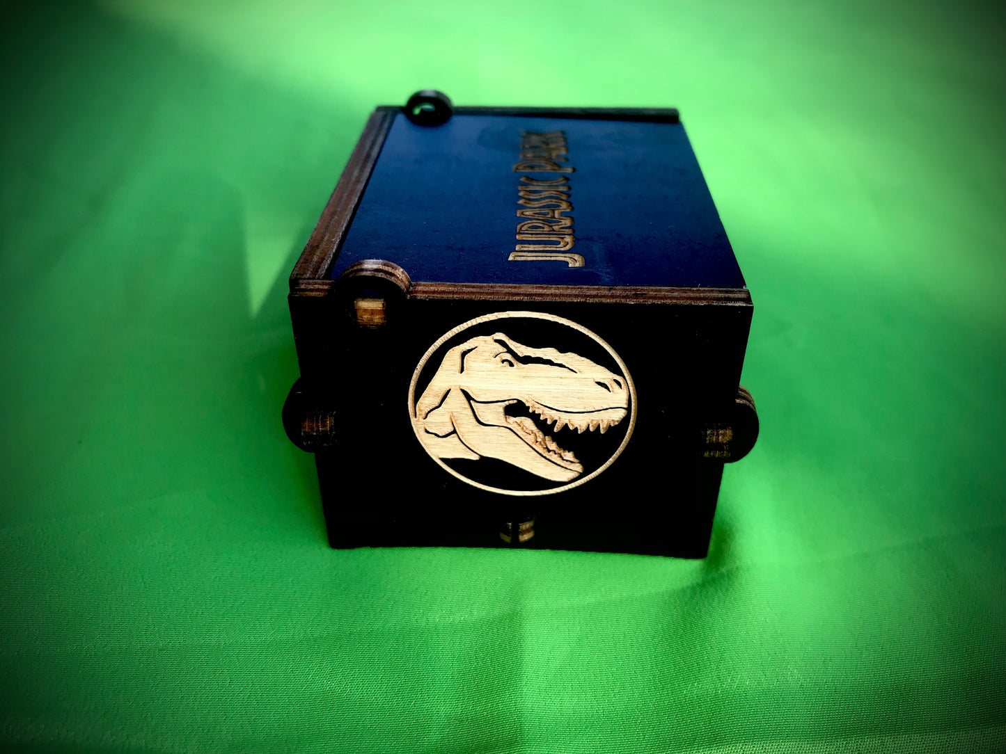 Jurassic Park Movie wooden music box of the film