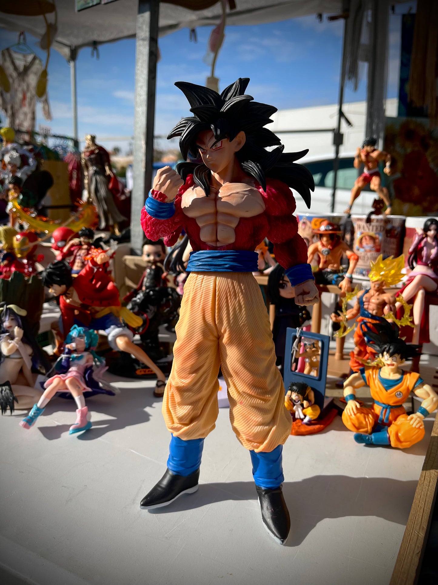 Dragonball Z Goku Super Sayan 4 anime 3d high quality big tall Figurine from Dragon Ball z