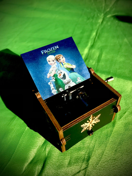 Frozen anime wooden music box of the child classic from Disney