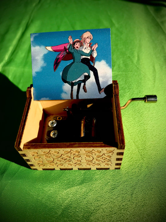 Castle in the sky V2 anime wooden music box of the classic from Studio Ghibli
