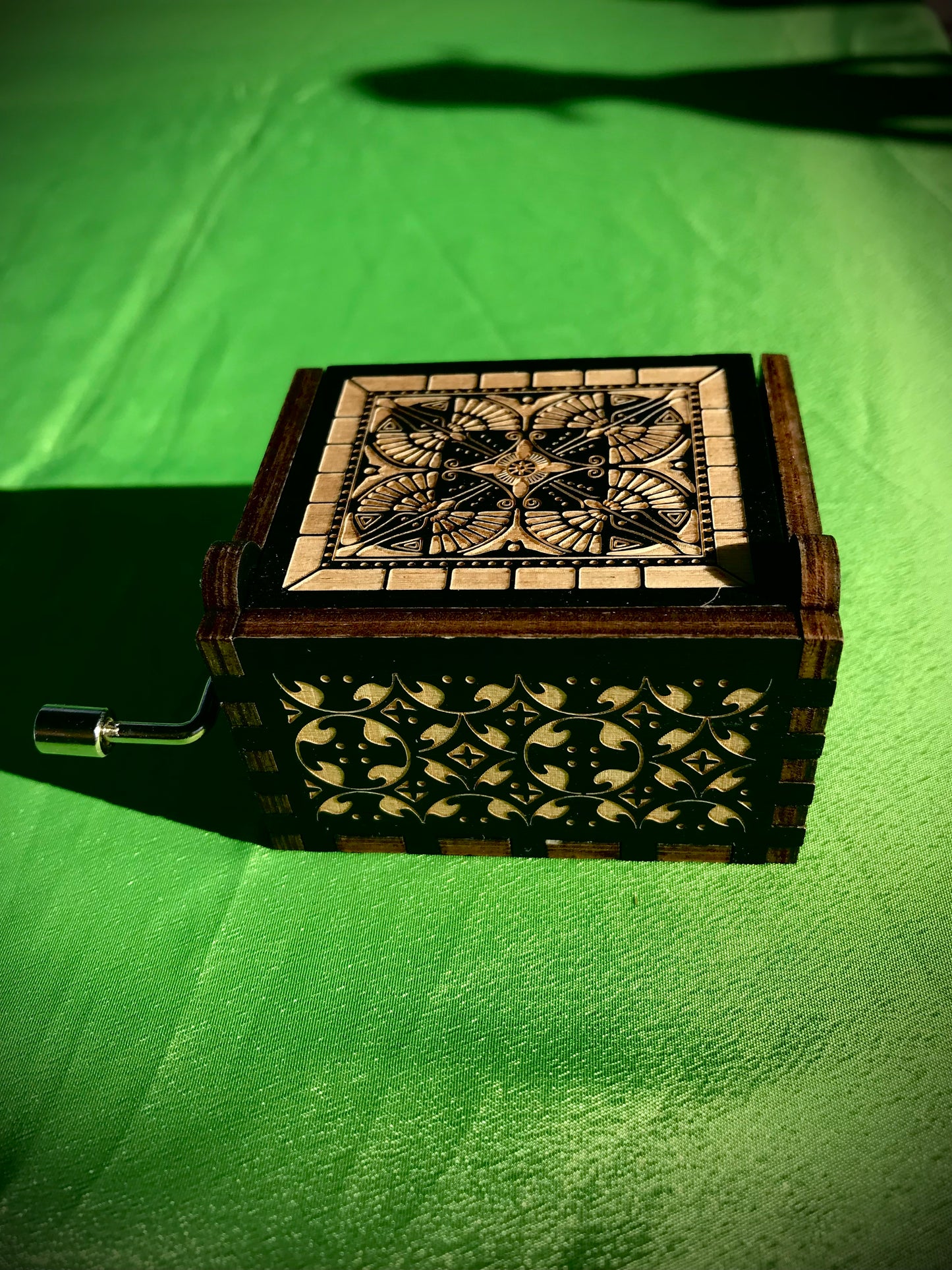 Castle in the sky anime wooden music box of the classic from Studio Ghibli