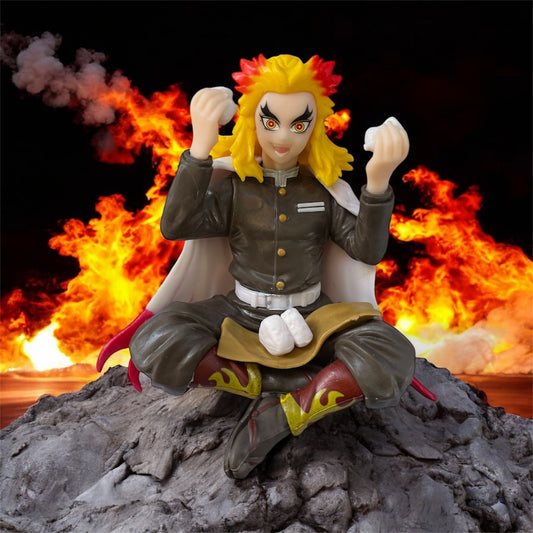 Kyojuro Rengoku Eating Onigiri – Flame Hashira Demon Slayer Collectible Figure