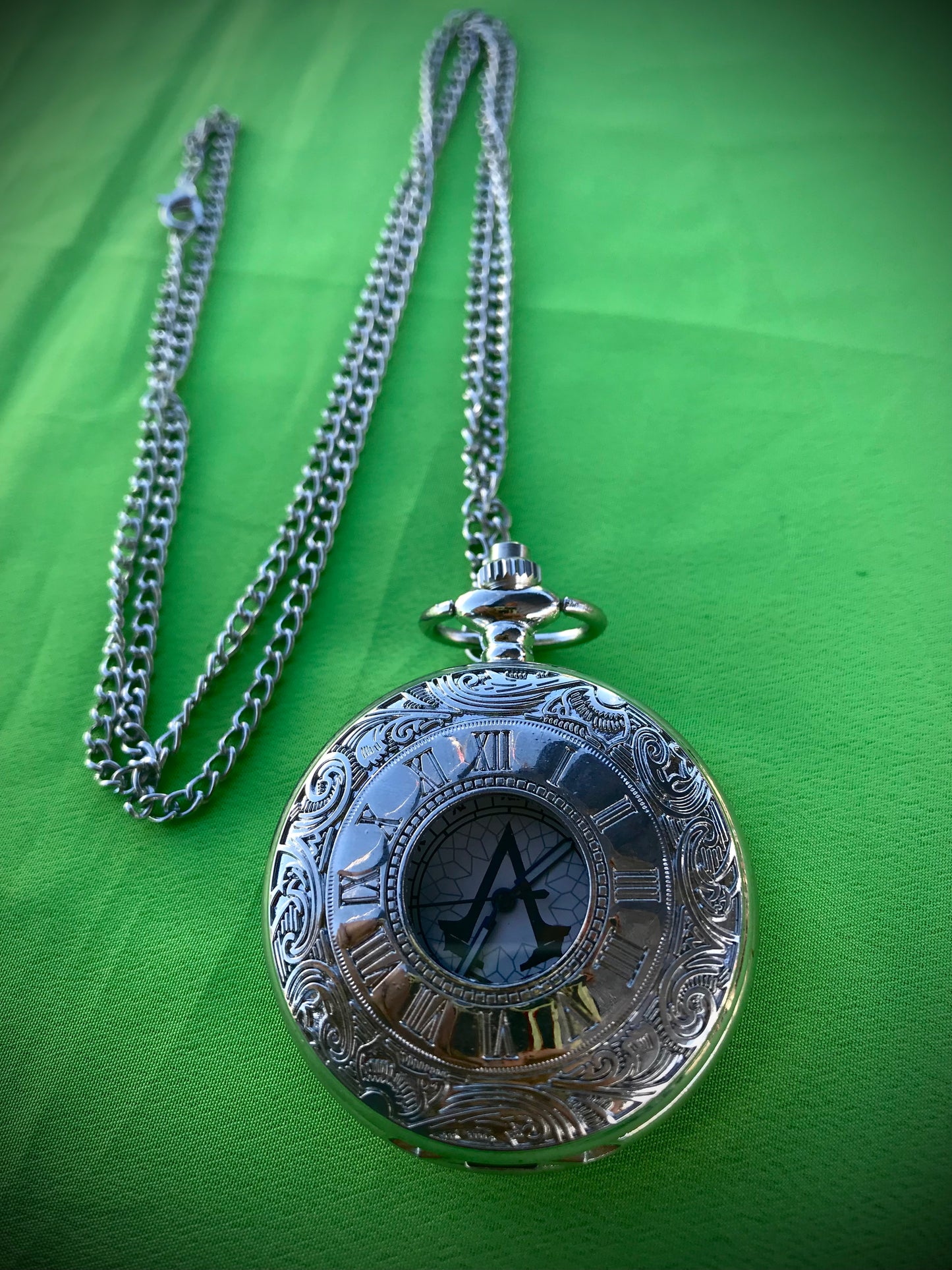 Assassin’s Creed Bronze Pocket Watch GAMING Themed necklace