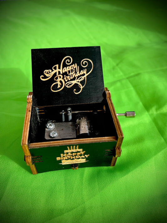 Birthday Harmony: The Wooden Music Box