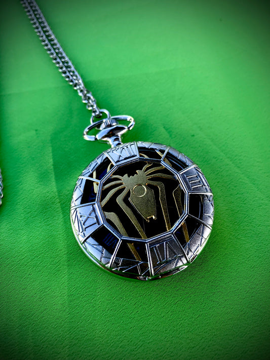 Marvel Spider Spiderman Bronze Pocket Watch movie Themed necklace