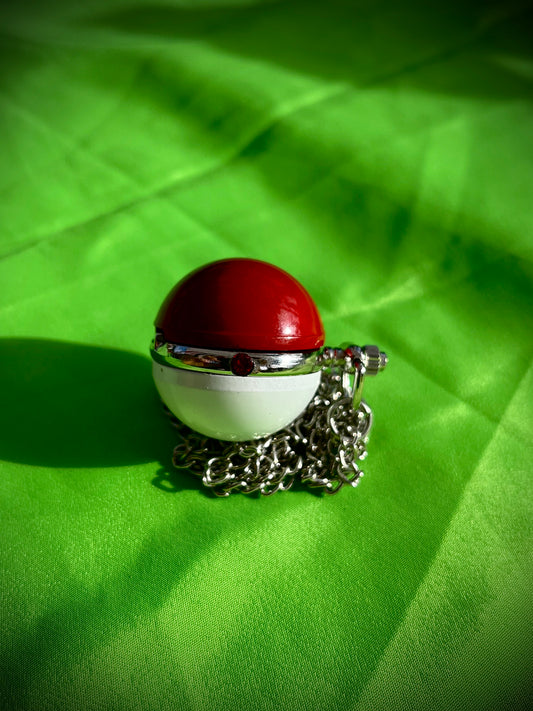 Pokeball Bronze Pocket Watch Pokemon Themed necklace