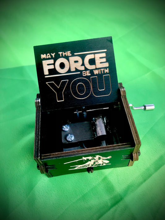 Star wars movie wooden music box of the film