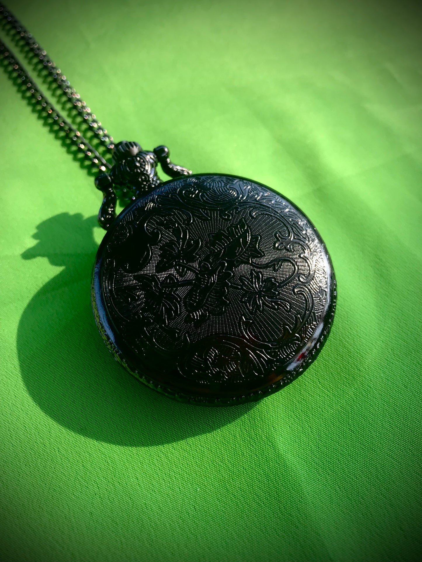 Superman Bronze Pocket Watch DC COMICS Themed necklace