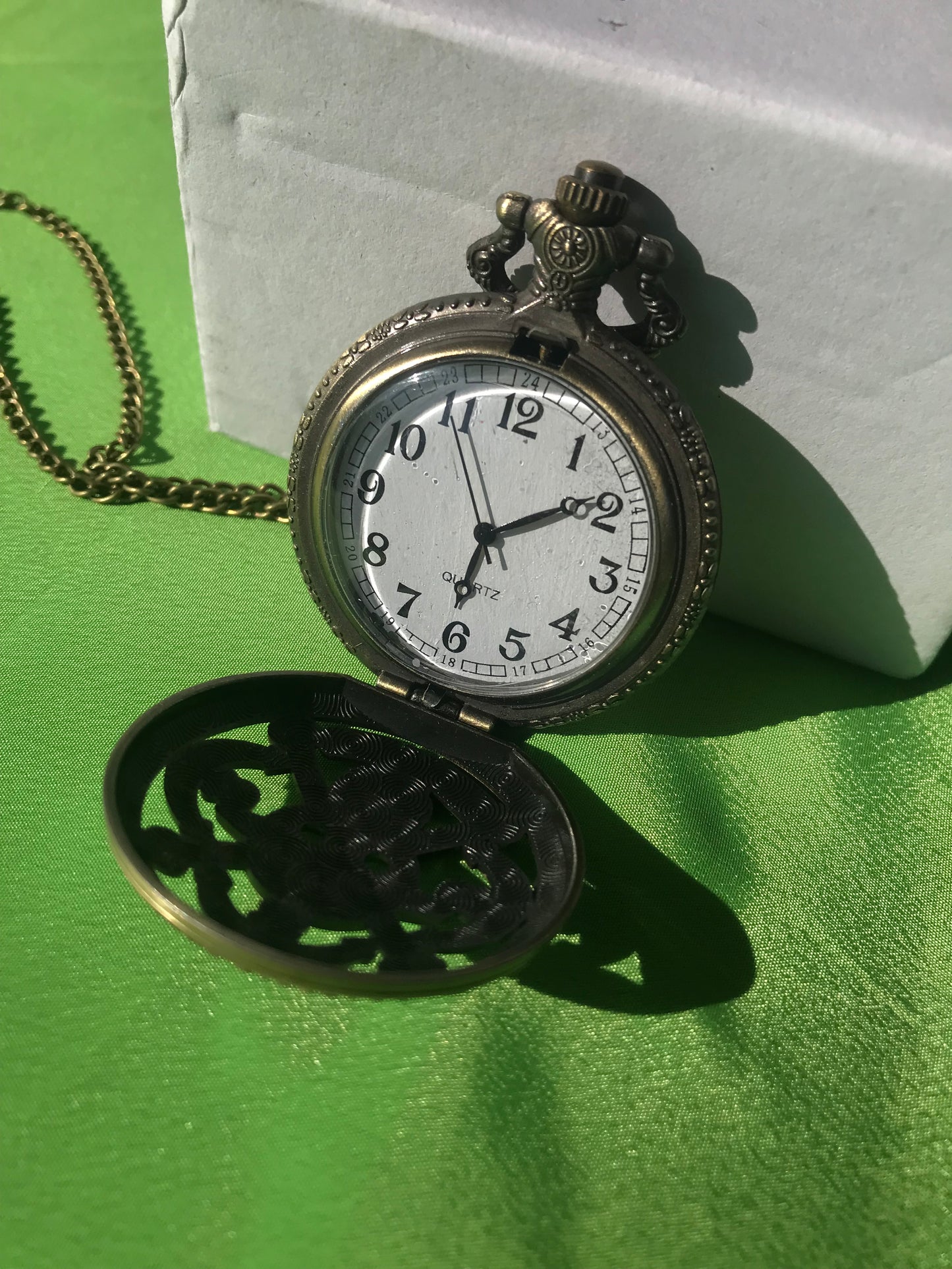 One Piece Bronze Pocket Watch Anime Manga Themed necklace