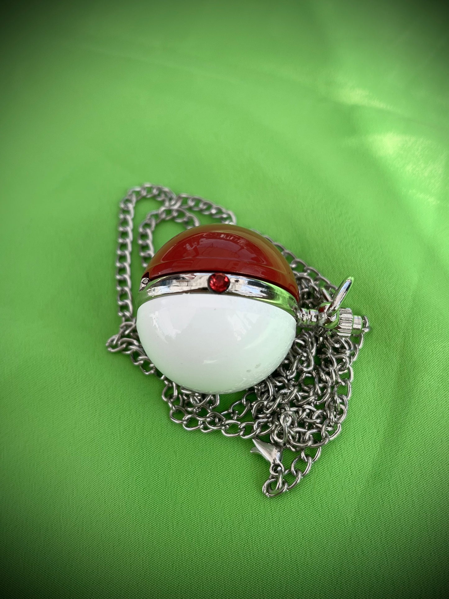 Jack and Sally Bronze Pocket Watch Nightmare before Christmas Themed necklace