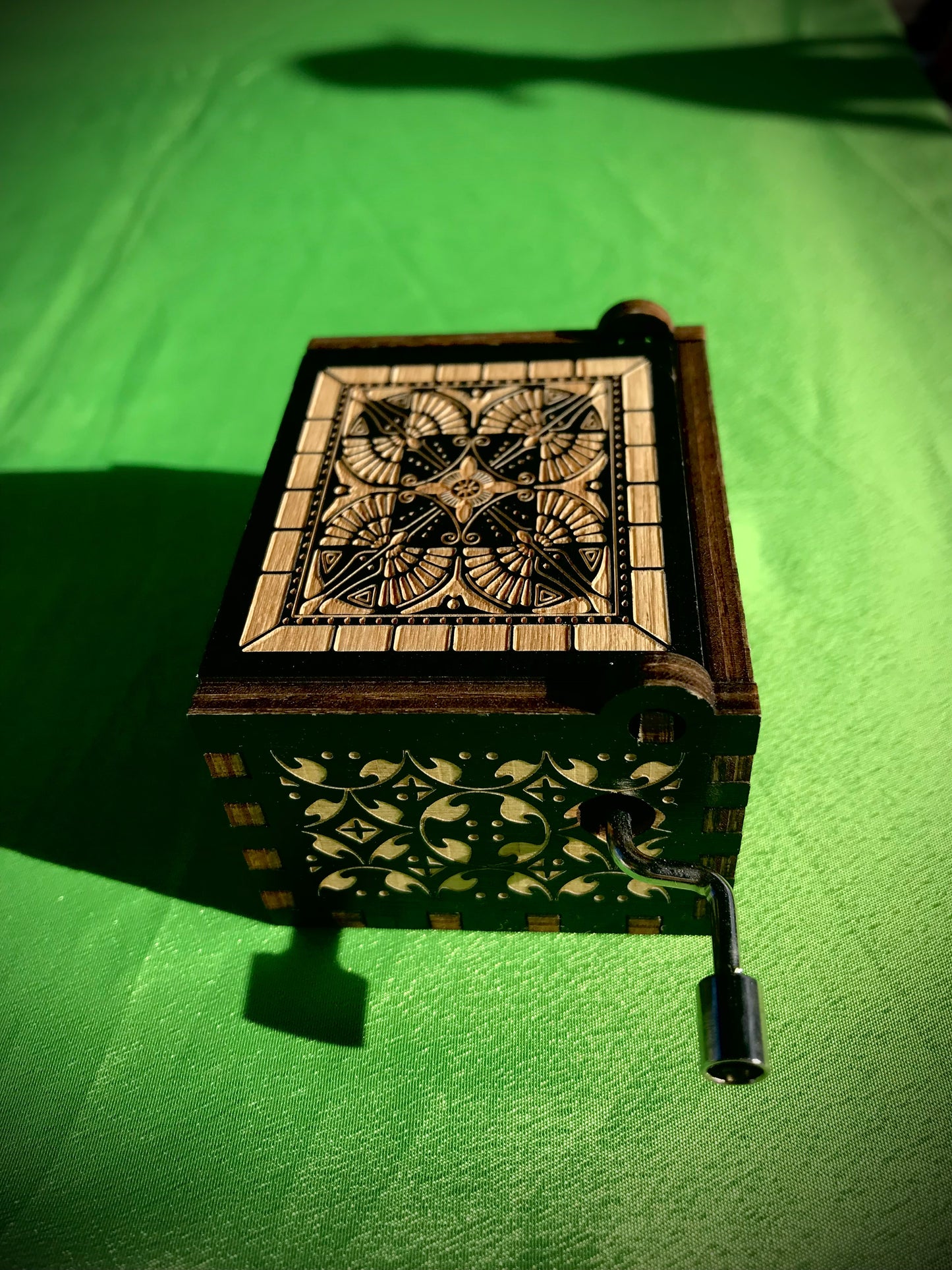 Castle in the sky anime wooden music box of the classic from Studio Ghibli