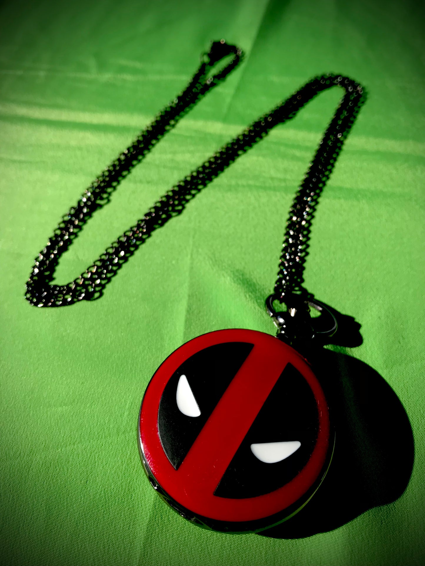 Marvel Deadpool Bronze Pocket Watch movie Themed necklace