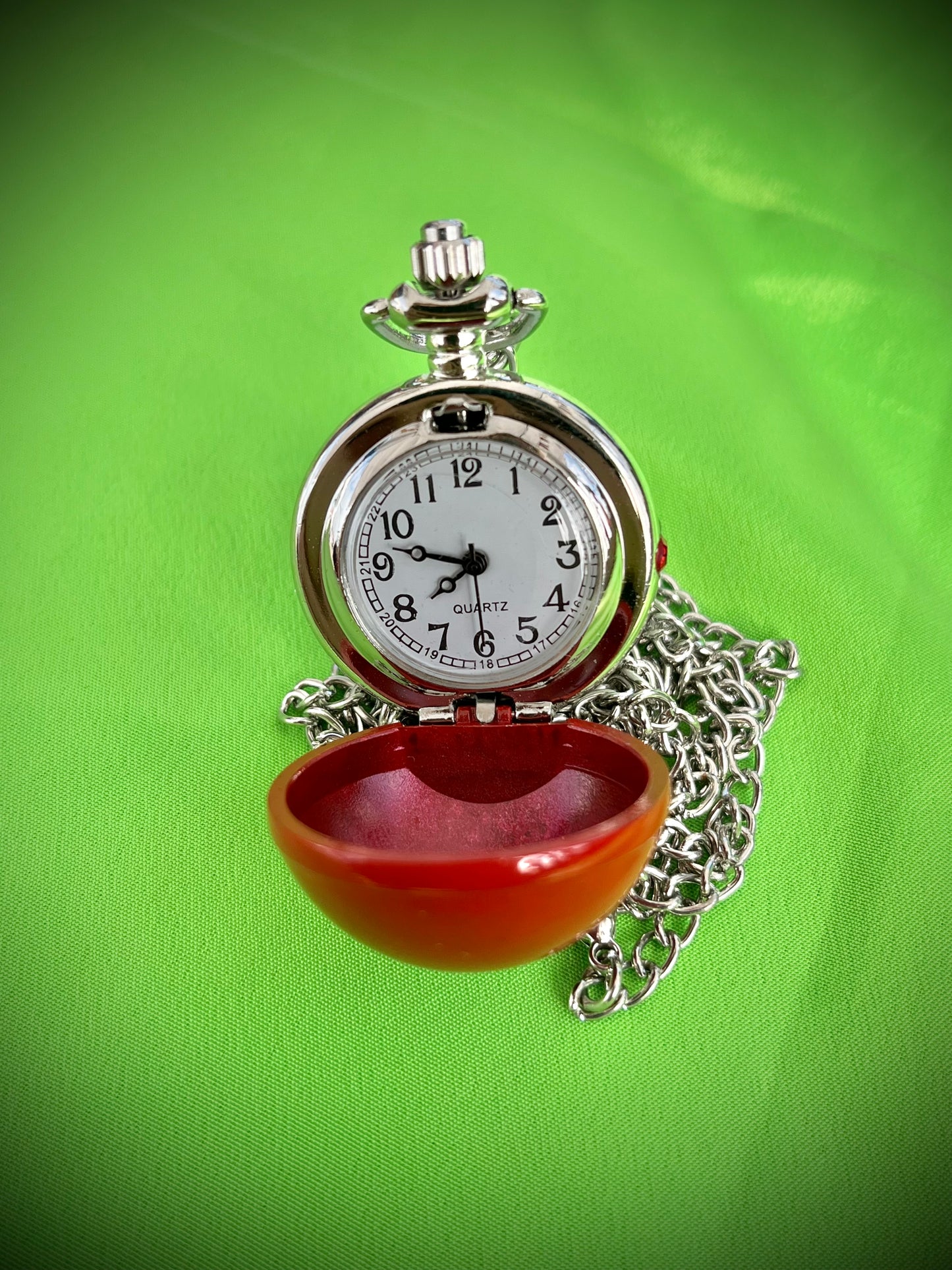 Pokeball Bronze Pocket Watch Pokemon Themed necklace