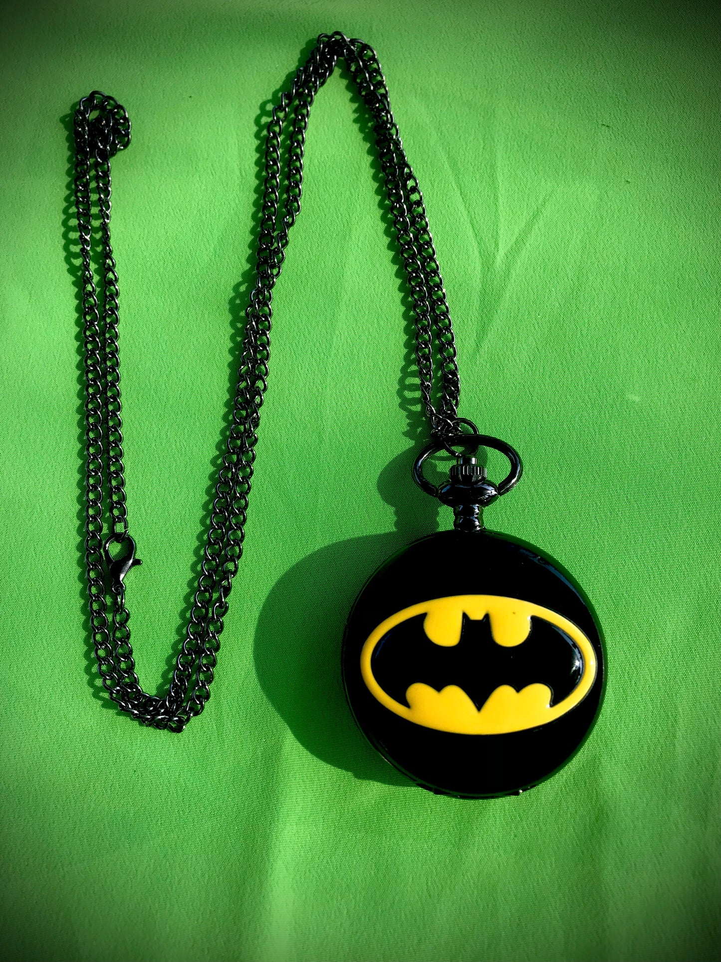 Batman Bronze Pocket Watch DC COMICS Themed necklace