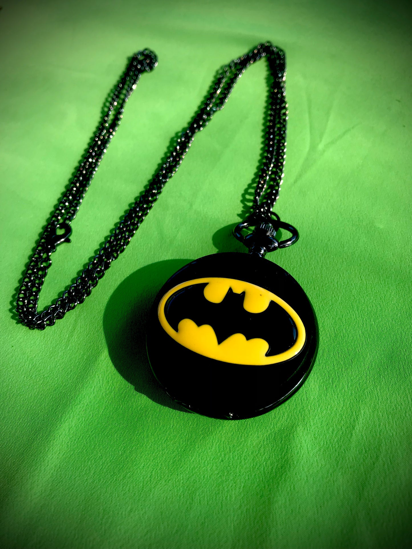 Batman Bronze Pocket Watch DC COMICS Themed necklace