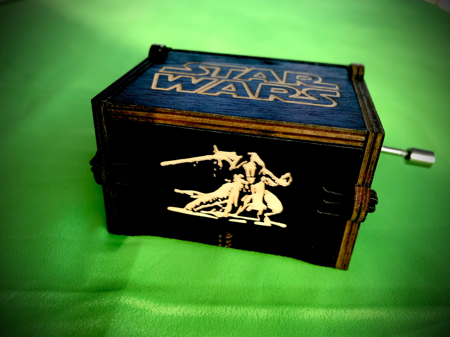 Star wars movie wooden music box of the film