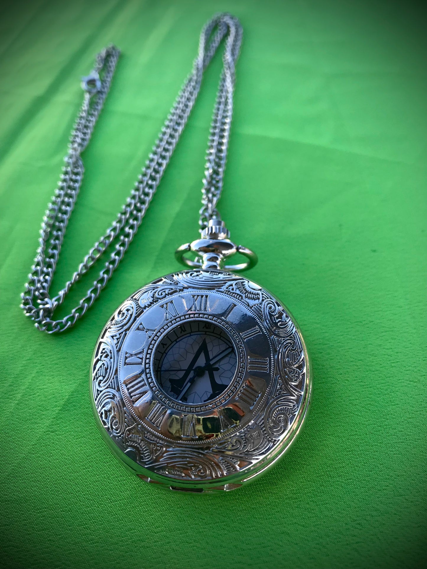 Assassin’s Creed Bronze Pocket Watch GAMING Themed necklace