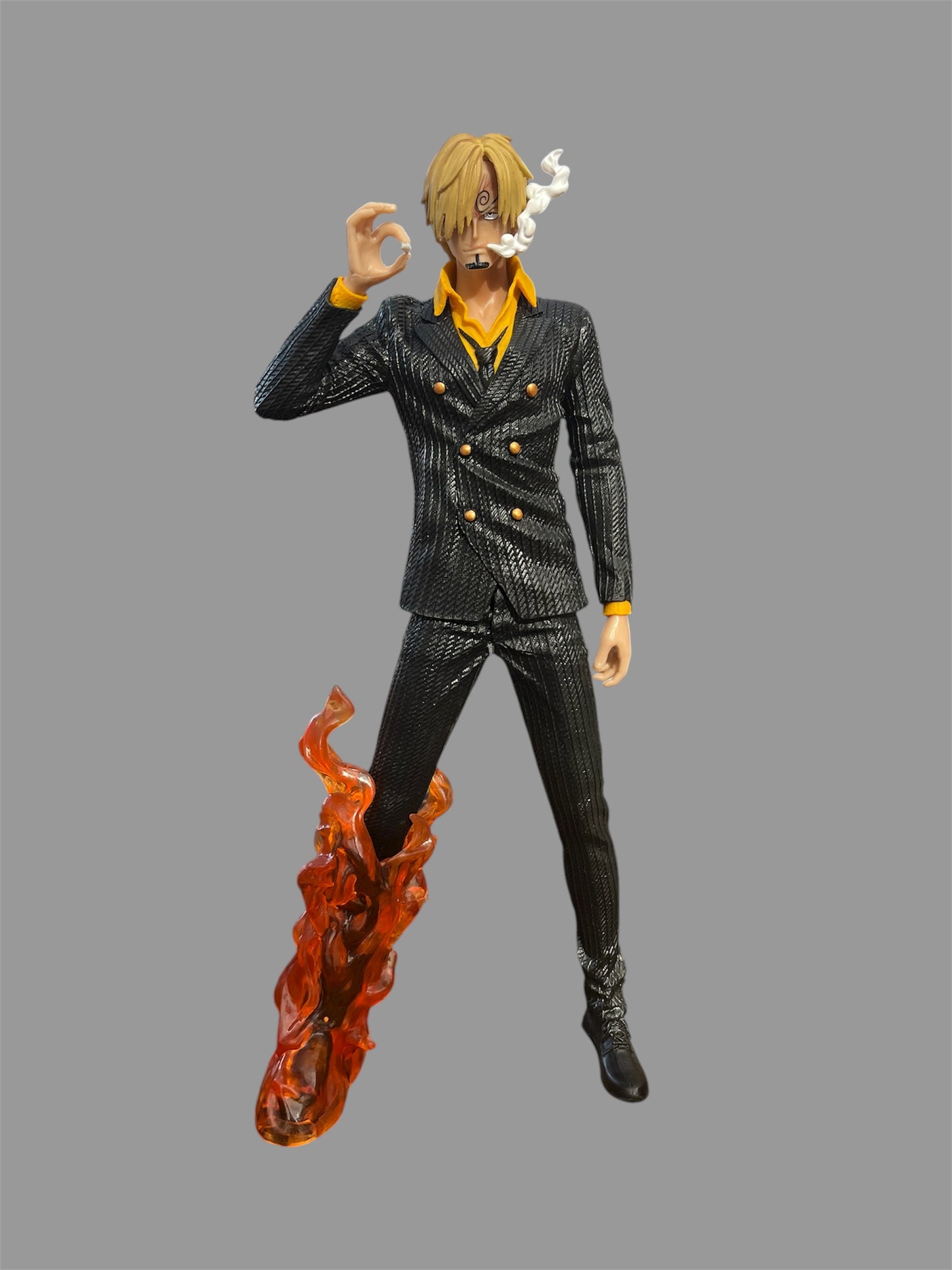 One Piece – Sanji Black Suit Figure with Flame Effect (33cm)