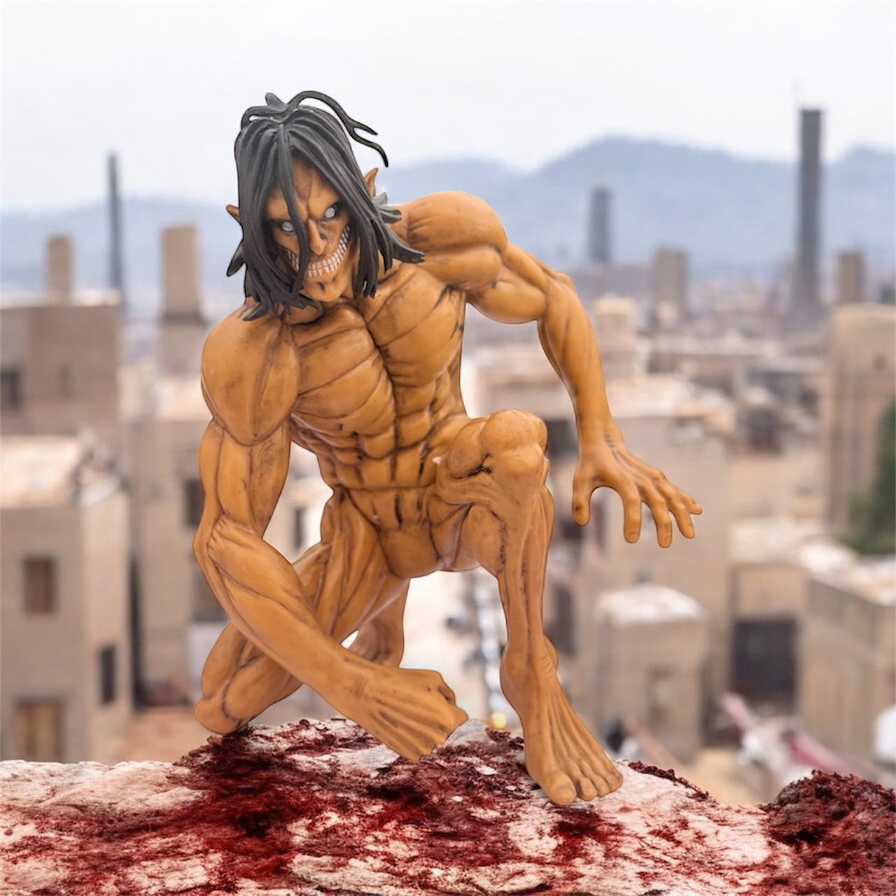 Eren Yeager Attack Titan Form Figurine – Attack on Titan Collectible